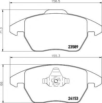 PAGID T1495 Комплект гальмівних колодок, дискове гальмо