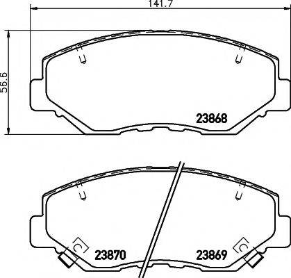 PAGID T1333 Комплект гальмівних колодок, дискове гальмо