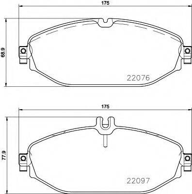 PAGID T2416 Комплект гальмівних колодок, дискове гальмо