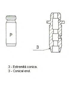 METELLI 012323 Напрямна втулка клапана