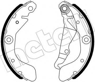 METELLI 530553 Комплект гальмівних колодок