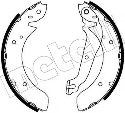 METELLI 530584 Комплект гальмівних колодок