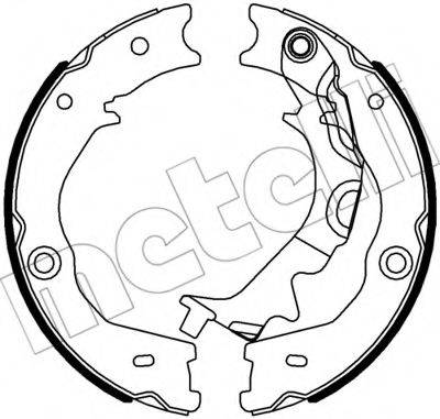METELLI 530586 Комплект гальмівних колодок, стоянкова гальмівна система