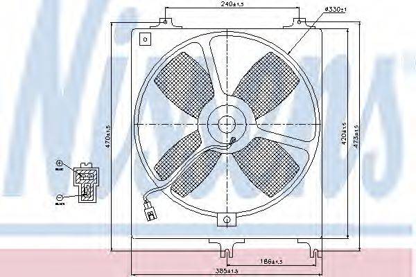 NISSENS 85069 Вентилятор, охолодження двигуна