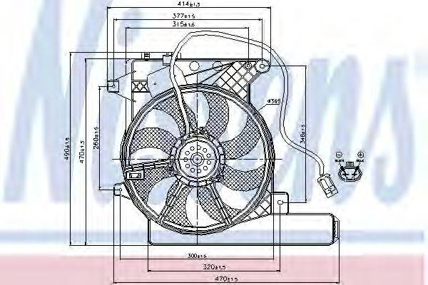 NISSENS 85203 Вентилятор, охолодження двигуна