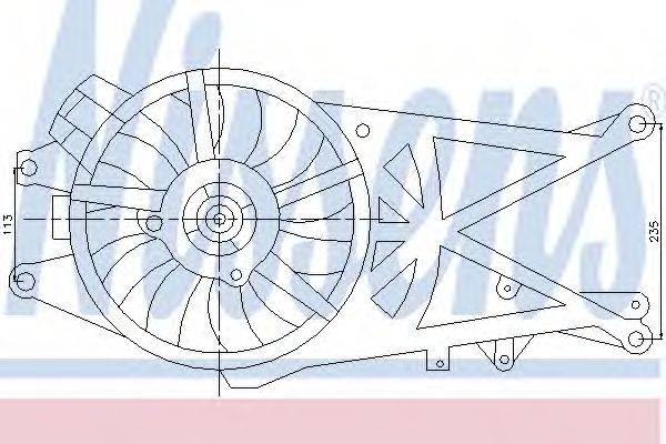 NISSENS 85204 Вентилятор, конденсатор кондиціонера