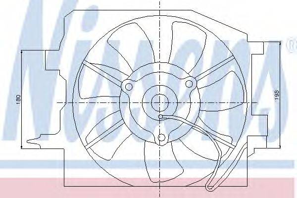 NISSENS 85225 Вентилятор, охолодження двигуна