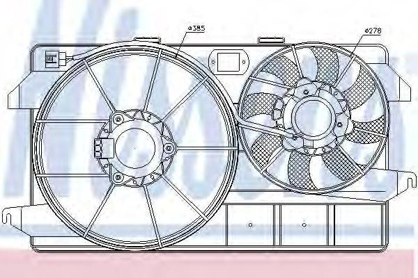 NISSENS 85264 Вентилятор, охолодження двигуна