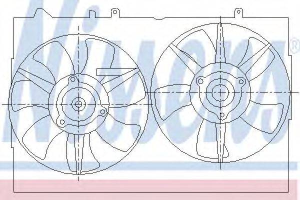 NISSENS 85276 Вентилятор, охолодження двигуна