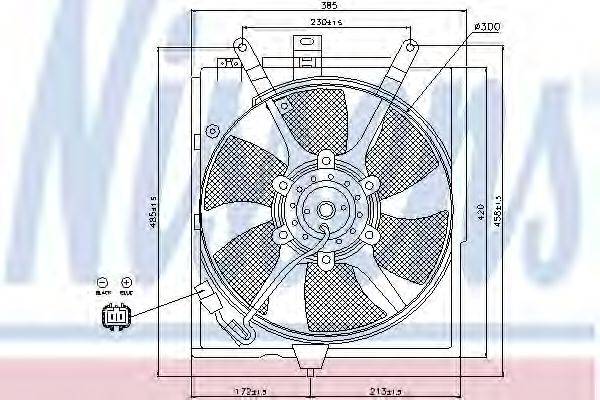 NISSENS 85300 Вентилятор, охолодження двигуна