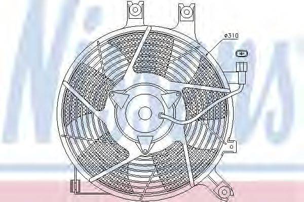 NISSENS 85384 Вентилятор, конденсатор кондиціонера