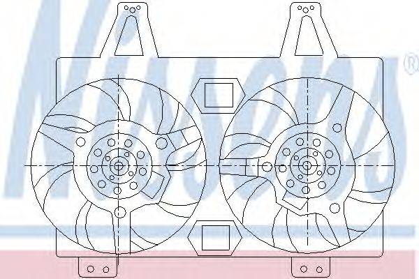 NISSENS 85423 Вентилятор, охолодження двигуна