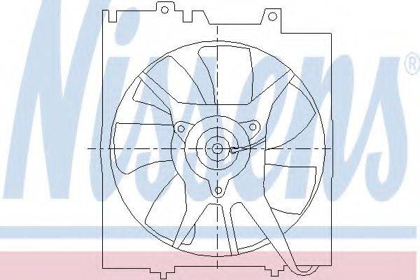 NISSENS 85491 Вентилятор, конденсатор кондиціонера