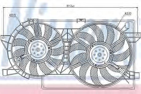 NISSENS 85521 Вентилятор, охолодження двигуна