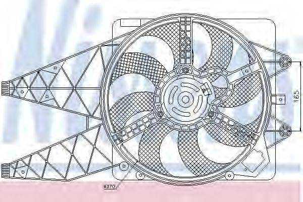 NISSENS 85567 Вентилятор, охолодження двигуна