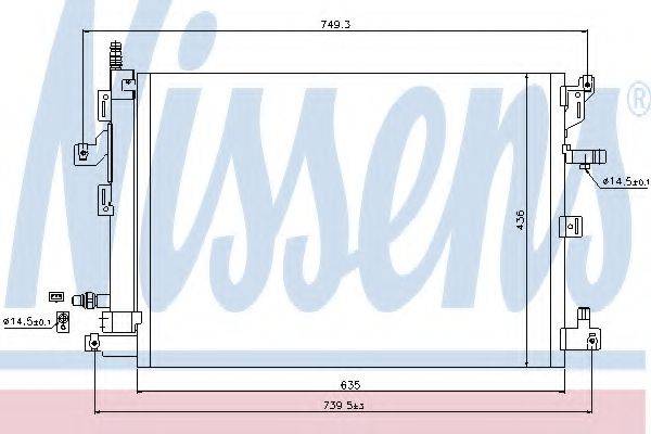 NISSENS 940089 Конденсатор, кондиціонер