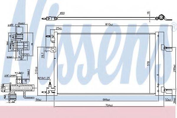 NISSENS 940533 Конденсатор, кондиціонер