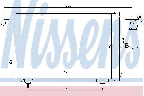 NISSENS 94213 Конденсатор, кондиціонер