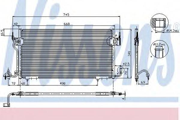 NISSENS 94218 Конденсатор, кондиціонер