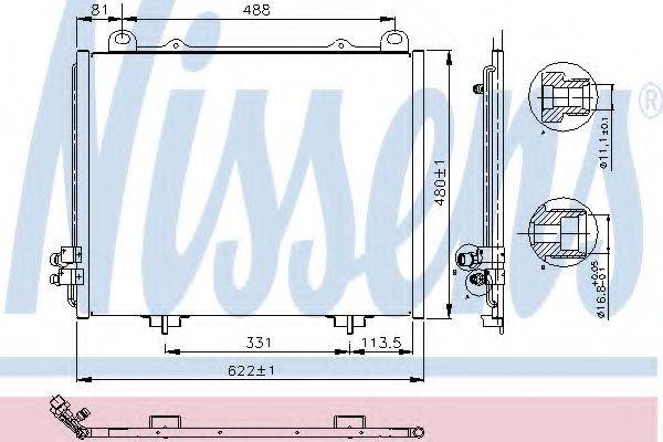 NISSENS 94285 Конденсатор, кондиціонер