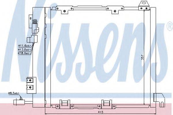 NISSENS 94385 Конденсатор, кондиціонер