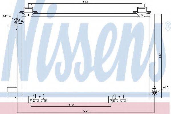 NISSENS 94516 Конденсатор, кондиціонер