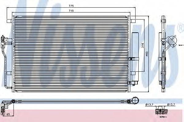 NISSENS 94917 Конденсатор, кондиціонер