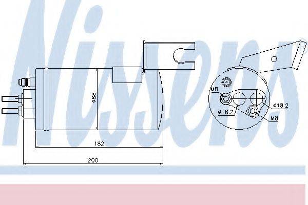 NISSENS 95368 Осушувач, кондиціонер