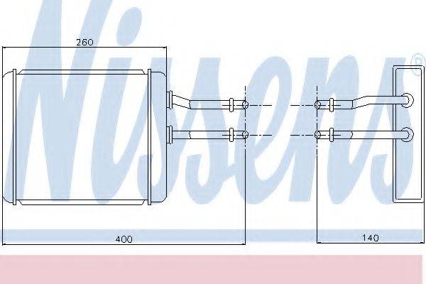 NISSENS 70017 Теплообмінник, опалення салону