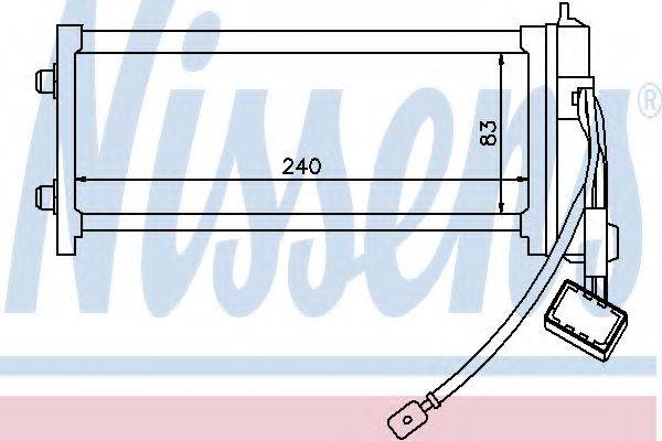 NISSENS 72938 Теплообмінник, опалення салону