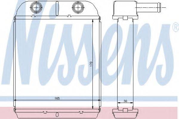 NISSENS 77504 Теплообмінник, опалення салону