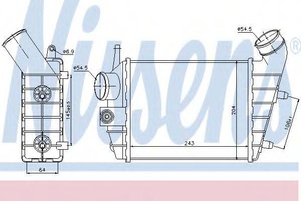 NISSENS 96699 Інтеркулер