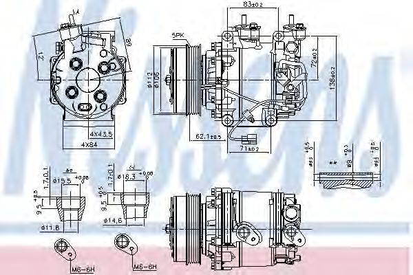 NISSENS 890035 Компресор, кондиціонер