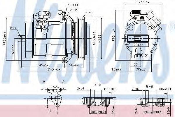 NISSENS 890049 Компресор, кондиціонер