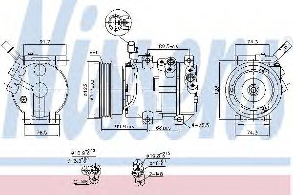 NISSENS 890054 Компресор, кондиціонер