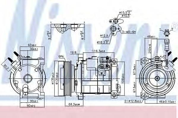 NISSENS 890152 Компресор, кондиціонер