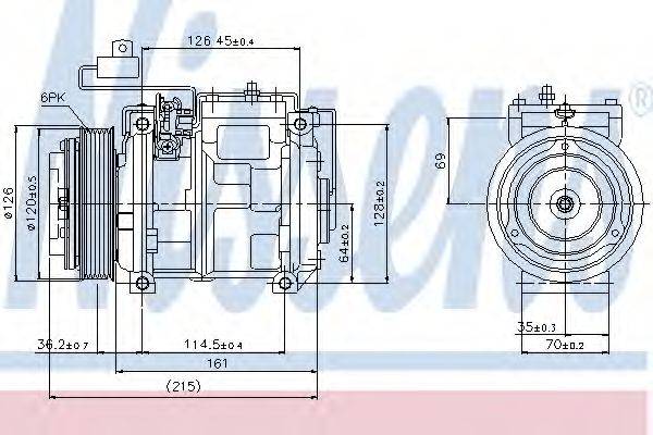 NISSENS 89132 Компресор, кондиціонер