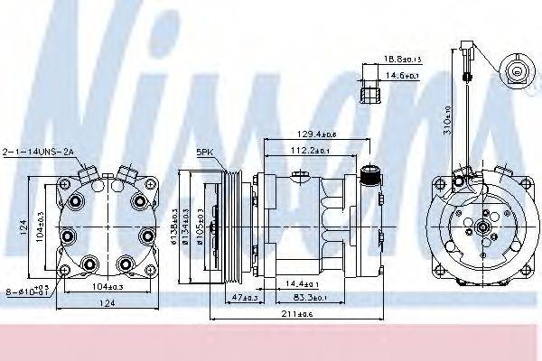 NISSENS 89175 Компресор, кондиціонер