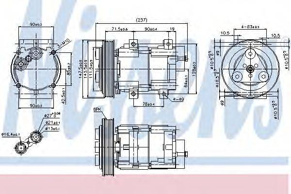 NISSENS 89251 Компресор, кондиціонер