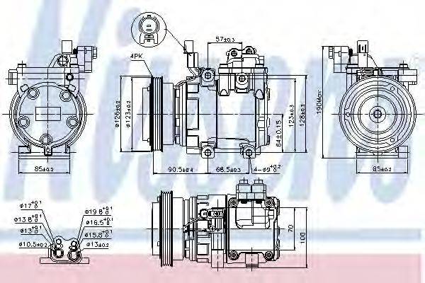 NISSENS 89286 Компресор, кондиціонер