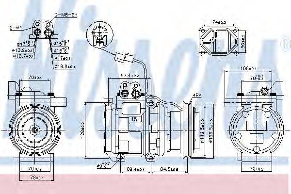 NISSENS 89289 Компресор, кондиціонер