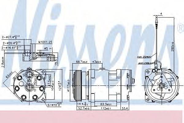 NISSENS 89489 Компресор, кондиціонер