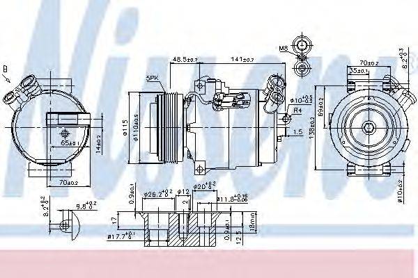 NISSENS 89592 Компресор, кондиціонер