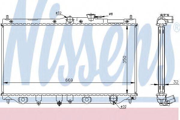 NISSENS 62282A Радіатор, охолодження двигуна