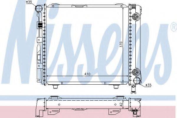 NISSENS 62650 Радіатор, охолодження двигуна