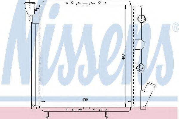 NISSENS 63869 Радіатор, охолодження двигуна