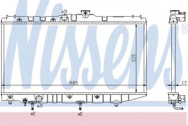 NISSENS 647191 Радіатор, охолодження двигуна