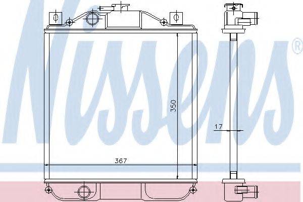 NISSENS 611001 Радіатор, охолодження двигуна