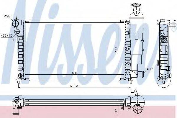 NISSENS 63521A Радіатор, охолодження двигуна