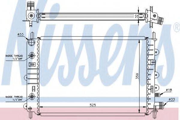 NISSENS 62216A Радіатор, охолодження двигуна